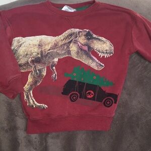 Jurassic World Christmas themed sweat shirt